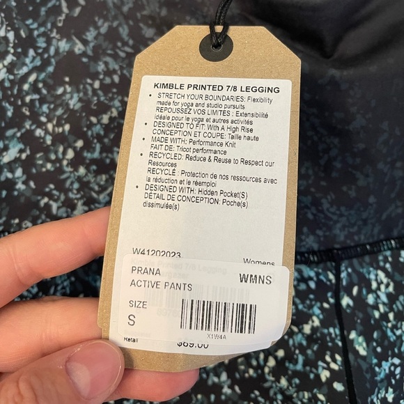 NWT Prana Kimble Printed 7/8 Leggings Size S - Picture 2 of 5